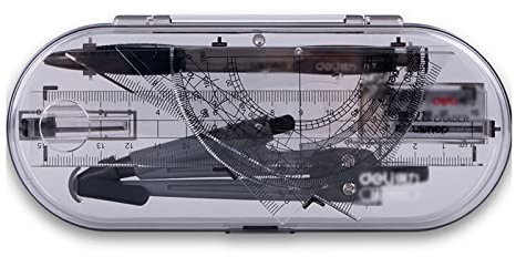 GLigeT Zeichnen Zirkel Math Compass and Winkelmesser Set Geometrie Set for Architekten Ingenieure Studenten Geometrie Präzisionswerkzeug Kreis Zeichnung Werkzeug Geometrie Zirkel
