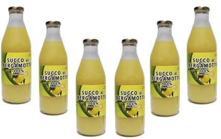 Succo puro di Bergamotto calabrese confezione da 6 bottiglie da 0,75 Lt.