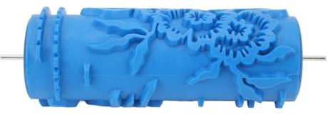 Rodillo de Pintura Estampado para Decoración de Paredes, Rodillo de Pintura con Textura de 5 Pulgadas, Rodillo de Goma con Textura en Relieve Floral Clásico, Herramienta con