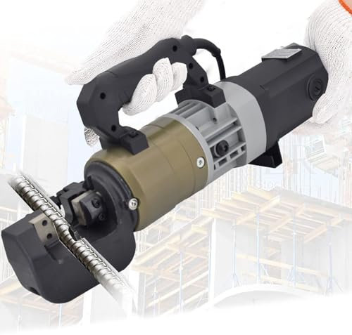Dfdieratve 1200 W/1800 W Elektrischer Hydraulischer Bewehrungsstahlschneider, Tragbarer Elektrischer Bewehrungsstahlschneider, Schneidet Bis zu 1 Zoll Bewehrungsstahl Innerhalb von 5 Sekunden,C 25mm