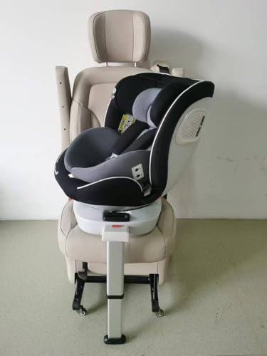 Fourward Baby Autositz Kindersitz 360°drehbar mit ISOFIX+Stützfuß – ECE R129 Zertifiziert, 30% höhere Stabilität im Seitenaufprall‌,0-150 cm / 0-12 Year, 5-Punkt-Sicherheitsgurt
