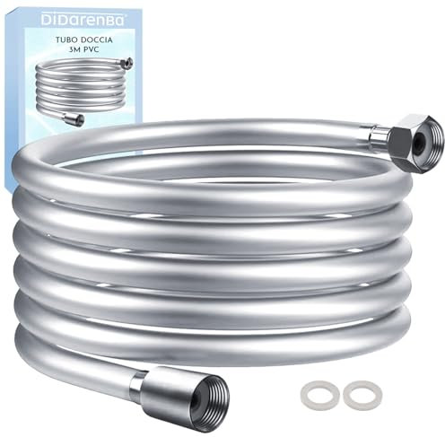 Tubo doccia 3 metri pvc flessibile raccordo universale antitorsione flessibile doccia 3m tubo flessibile doccia