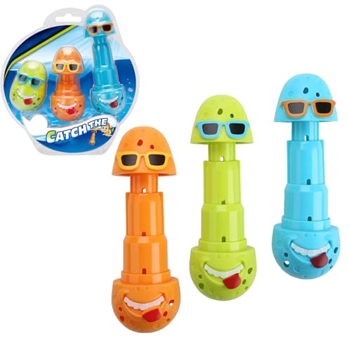 CHUNLINLAODA 3PCS Bastoncini da Immersione Giocattoli da Immersione per Bambini Giochi d'affondamento Addestramento Giocattoli Subacquei per Bambini (Marrone)