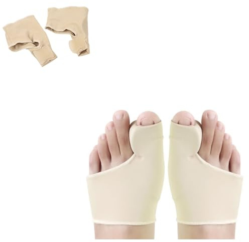 iCovalescent Hallux Valgus Socken, Großer Zeh & Fußzehen Entlastung Vorfusspolster, Schiene Zehenkorrektor für Damen & Herren