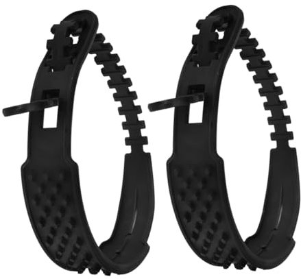 Alipis 2 Piezas Cadenas de Nieve Antideslizantes Automóviles y Motocicletas de Cadenas y Hielo Instalación y Segura Esenciales de Vehículos Color Negro