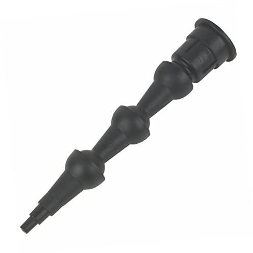 HOMOCONO Boquilla de Calafateo Negra de Abs Punta Giratoria 360 Grados y Extensible para Tanques y Esquinas, Herramienta para Lechada Profesional