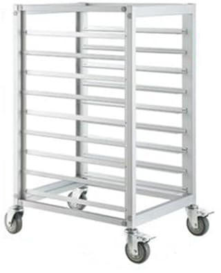 Commercial Mobile Sheet Pan Rack,9/15/18-Tier Bun Pan Bakery Rack,Food Trays Racks Cooling Carts,for Cooking and Baking,Load 400kg(9-Tier)