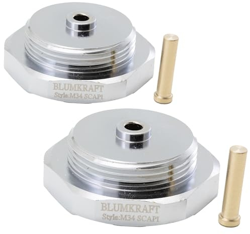 BLUMKRAFT - Lote de 2 adaptadores radiadores compatibles con M34 x1.5 SCAPI (prototipo) a M30 x 1.5 para termostato/cabeza termostática M30x1.5 macho