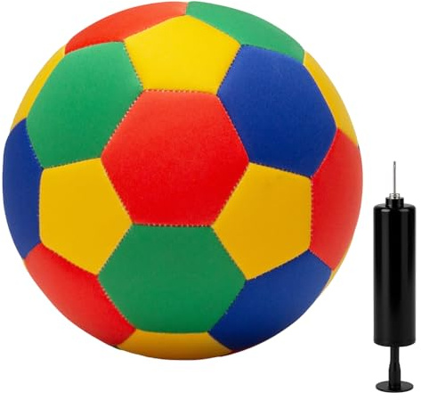 Mineup Indoor Soft Football for House Home, Training Ball Standard Size 4, Soft & Safe Youth Football for Kids Indoor and Yard Dribbling, Training, Fun Football Gifts Boys Girls (Size 4)