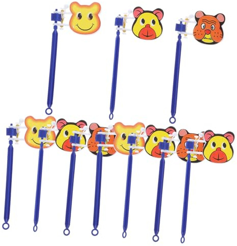 Mipcase 10 Piezas Juguetes para Palmadas de Mano de Juguetes de Ambiente Animados con Diseño de Dibujos Animados Accesorios para Fiestas y Celebraciones Infantiles