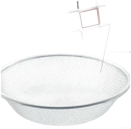 Setaccio per terriccio da giardino, 30 cm, con maglie da 2 mm, 6 mm, 10 mm e guanti per un efficace controllo del terreno, della sabbia e del compost(2)