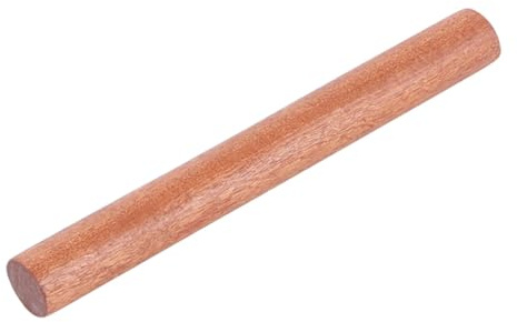 HYTROVE Classic Wooden Rolling Pin Dough Roller 40Cm Natural Lacquer-Free Wutani Wood Non-Stick Kitchen Baking Tool for Home Use
