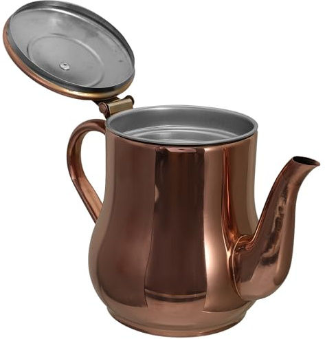 DOITOOL Recipiente de Acero Inoxidable para Aceite Colador Integrado de 500 Ml, Adecuado para Cocina y Uso Diario