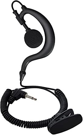 HYS 3.5mm Spina G-Shape Morbido Orecchio Gancio Auricolare Ascolta/Ricevi Solo Auricolare Per Ricetrasmettitori Radio Motorola Icom a 2 vie