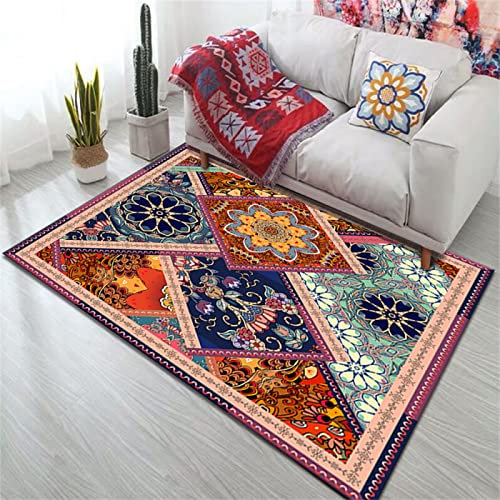 PHLCF Große Teppiche Orientteppich Bunter Outdoor-Balkonteppich rutschfest Langlebig Geräuschreduzierung Outdoor-Teppiche 160X230cm
