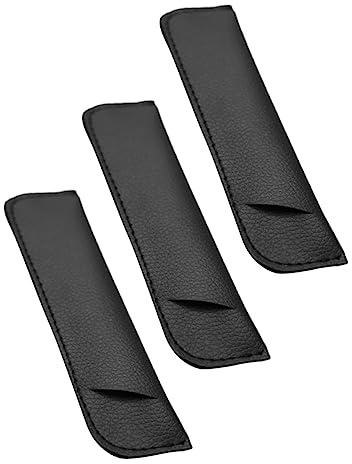 Stimmgabeltaschen 3 Stück Rund aus Pu Schwarz für Zubehör | Leicht und Tragbar, Kreative Optik, Passend als Aufbewahrungslösung für Musikinstrumente und Alltag