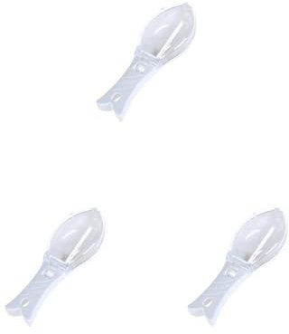 3 Set Scale Remover ABS AS Practical Fish Scaler with Lid Cleaning Tool Cooking Supply Scraper Multifunctional Scales Graters White