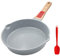 AIKENBBKK keramik pfanne 20 cm, Antihaft Keramikbeschichtung Bratpfanne 20 cm mit Abnehmbarer Griff, Geeignet für alle Herdarten, Backofen und spülmaschinenfest (Blau)