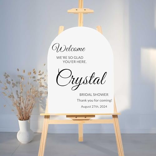 Pahdecor Personalisierte Acryl-Schilder für Hochzeit, Willkommensschild, Brautparty, Zeremonie und Empfang, personalisierbar, Hochzeitsschild, Hochzeitsschild, neues Haus, personalisierbar, Hochzeit,
