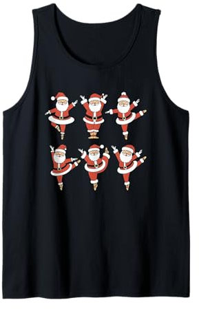 Weihnachtsmann-Tänzerin Lustiges Weihnachtsballett Tank Top
