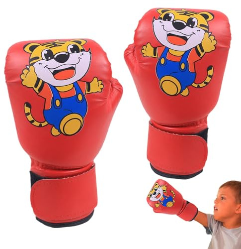ETUCYNG Gants De Boxe Respirants pour Enfant, Gants De Boxe pour Bébé, Gants De Combat pour Garçons Filles Garçons, Gants De Boxe en Cuir PU Haute Qualité,Enfant Mitaines Combat pour L'âge 3-12 Ans