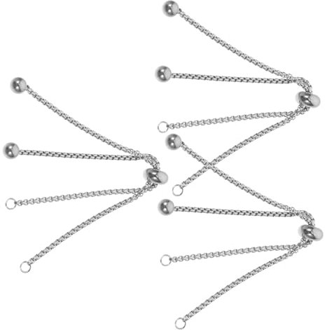 Gadpiparty 3stücke Teilige Verstellbare Armbandverlängerungen Kettenverlängerer Für Schmuckherstellung Edelstahlarmband Mit Vakuumbeschichtung Armbandverbinder Und Verlängerungen