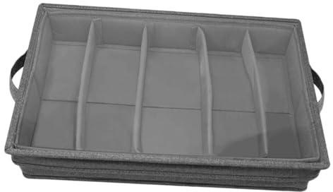Zerodeko Boîte à Couverts avec Compartiments pour Ustensiles De Cuisine Couvercle Transparent Amovible pour Rangement De Couverts Et Fourchettes