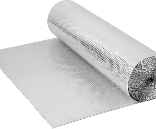 Aukivon 36 x 10 Ft Weatherproofing Window Insulation Kit, Bubble Reflective Aluminum Foil for Window, Garage Door, RV, Roof, Window Insulation Roll for Summer Heat & Winter Keep Heat