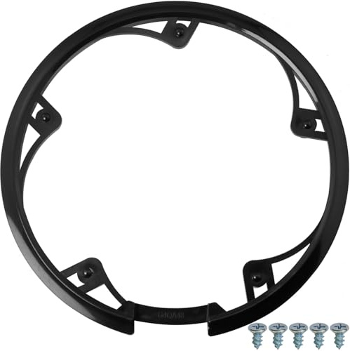 LUORNG 48 Teeth 10cm 5 Holes Bicycle Bike Crankset Chain Wheel Cover Adjacent Hole Spacing 10cm/3.94in Mountain Bike Chainring Cover Black 5 Screws