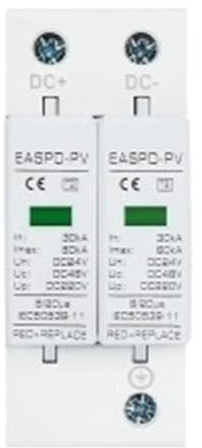 DC SPD 2P/3P DC12V 24V 48V 10KA~20KA 20KA~40KA 40KA~60KA Dispositivo Di Protezione Contro Le Sovratensioni I Fulmini Scaricatore Protezione Di Sovratensione(2P,DC48V 20-40KA)