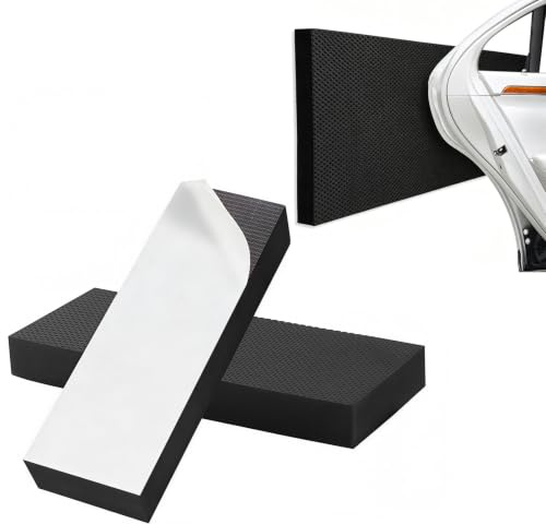 2 Pièces Mousse Protection Garage, 30 x 10 x 3cm, EVA Protection Portiere Voiture, Renforcer l'adhésif à Grille, Protection Murale Antichoc, Convient pour Les Murs de Garage et Les parkings