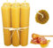 Lot de 6 bougies en cire d'abeille naturelles 2 x 10 cm