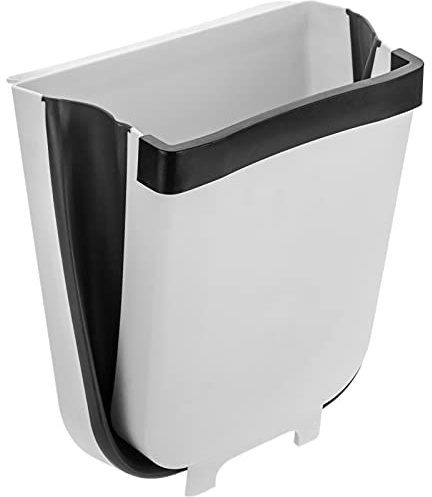 PrimeMatik - Cubo Basura Plegable con Soporte Cocina