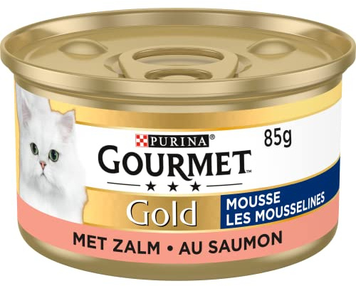 Gourmet Gold Aliment Chat Mousse au Saumon 24x85g