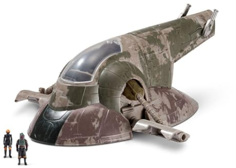 Bizak Star Wars Micro Galaxy Squadron, nave Deluxe Boba Fett, include 2 personaggi (62610027)