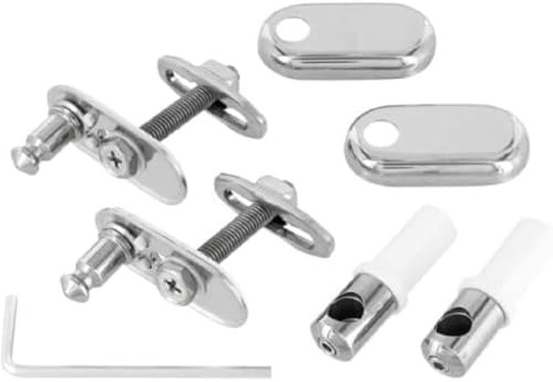 Ideal Standard - Multi Suites, Set di cerniere per sedile copriwater slim serie 21 in acciaio inox, TV109AA, Cromato