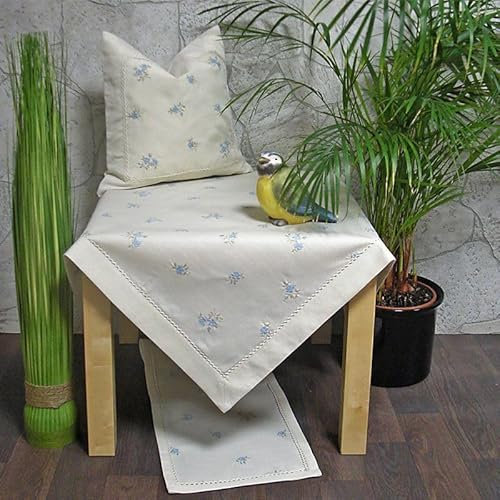 Hossner Deckchen Tischdecke Mitteldecke Tittling romantisch Millefleur, Größe:60 x 60 cm