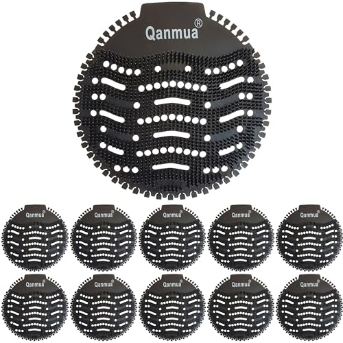 Qanmua 10 Pièces Ecrans pour Urinoir, Pastilles Urinoir Tapis d'Urinoir Désodorisant pour Urinoir, Urinal Screen pour Hôtels Bureaux Restaurants et Écoles Anti-projections et Anti-odeurs océans