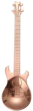 BIUDECO 1 Stk Kaffeelöffel Metalllöffel Rostfrei Edelstahllöffel Servierlöffel Aus Metall Teelöffel Gitarren -rührlöffel Breilöffel Espresso Küchenzubehör Scoop Lebensmittel Würze