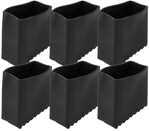 DOITOOL 6 Pcs Ladder Feet Covers, Non Slip Rubber Feet for Step Ladders Protect Floors from Damage for Home Garage Use