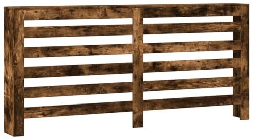 vidaXL Heizkörperverkleidung Räuchereiche 175x20x82 cm Holzwerkstoff