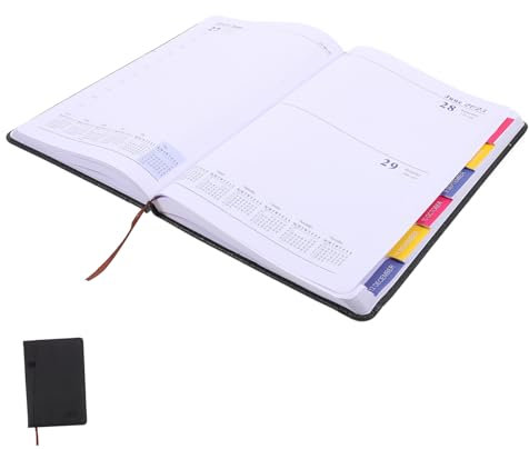 NUOBESTY Tagesplaner-notizbuch 2025 Monatlicher Wochenplaner Tragbarer Planer Buchpapier Für Zeitmanagement