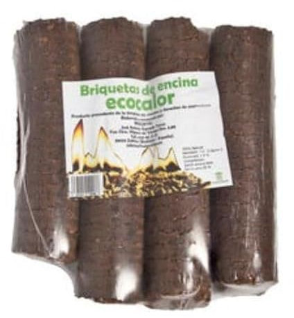 Suinga Bricchette in legno ecologiche Encina 14 Kg - Bricchette per camino, combustibile naturale per stufe e caminetti