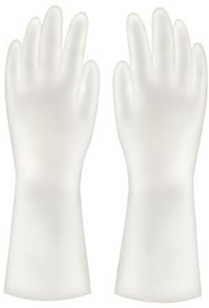 GAROZATION 4pair Plastic Steel Cleaning Gloves Household Kitchen Oven Washing up Gloves Protective Dusting Mitts for Women Men s