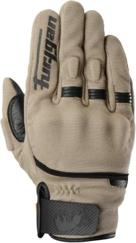Furygan Jet D3O EVO| Jet Neon D3O - Guantes de Moto para Hombre - 100% Palma de Piel - Confort - Guantes de Verano - Transpirables y Ligeros - Compatibles con Pantalla - Pantalla táctil