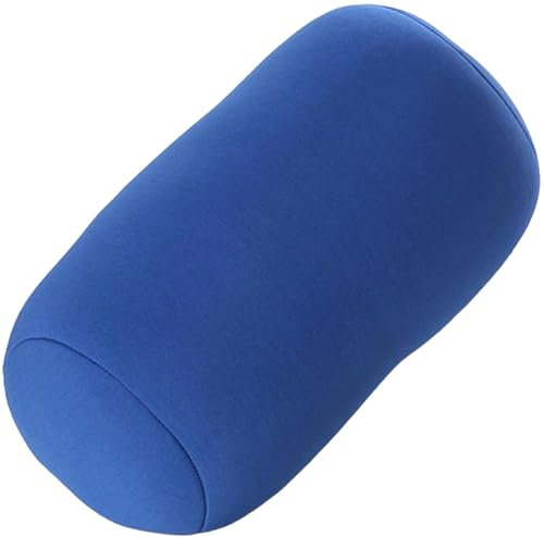 UWOBTN Almohada de Tubo de Microperlas,30x14cm Cojín Cilíndrico, Lumbar/Cuello/Espalda Almohada Apoyo en Rollo, para Dormir/Hogar/Oficina/Viajes/Yoga/Coche(Color 1)