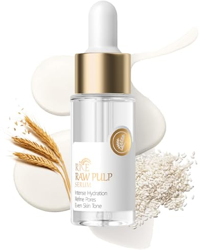 Rice Raw Pulp Serum, Reisserum mit Hyaluronsäure, aufhellend, feuchtigkeitsspendend, porenminimierend, reduziert Falten, versorgt die Haut mit Reiswasser mit Nährstoffen, gesundes Strahlen, für alle