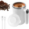 KQWVZ Tasse À Mélanger Automatique, 400 ml Tasse Auto-Agitante Électrique, Gobelet Mélangeur Magnétique Automatique En Acier Inoxydable, Tasse À Café À Mélangeur Automatique pour Café, Chocolat chaud