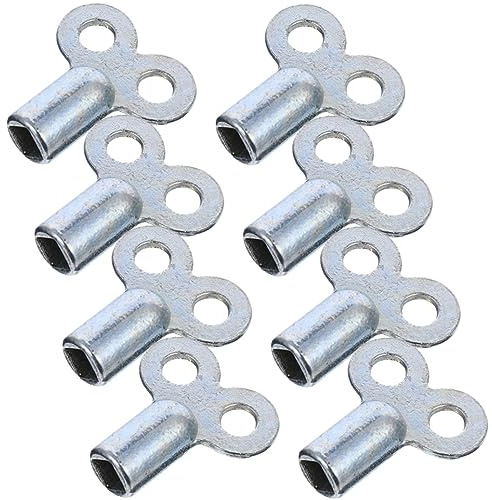 Uonlytech 8pcs Square Radiator Bleed Keys for Efficient Air Release Metal Plumbing Tool for Old Radiators Sturdy