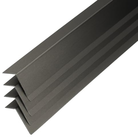 304 Stainless Steel Corner Guards, 89-Degree Metal Wall Protector Trim for Fireplaces Cabinets, Metal Wall Edge Protector Strip for Edge Protection(B,L 92IN)